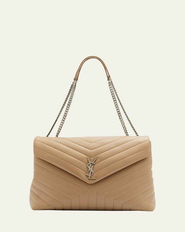 Loulou Large YSL Shoulder Bag in Quilted Leather